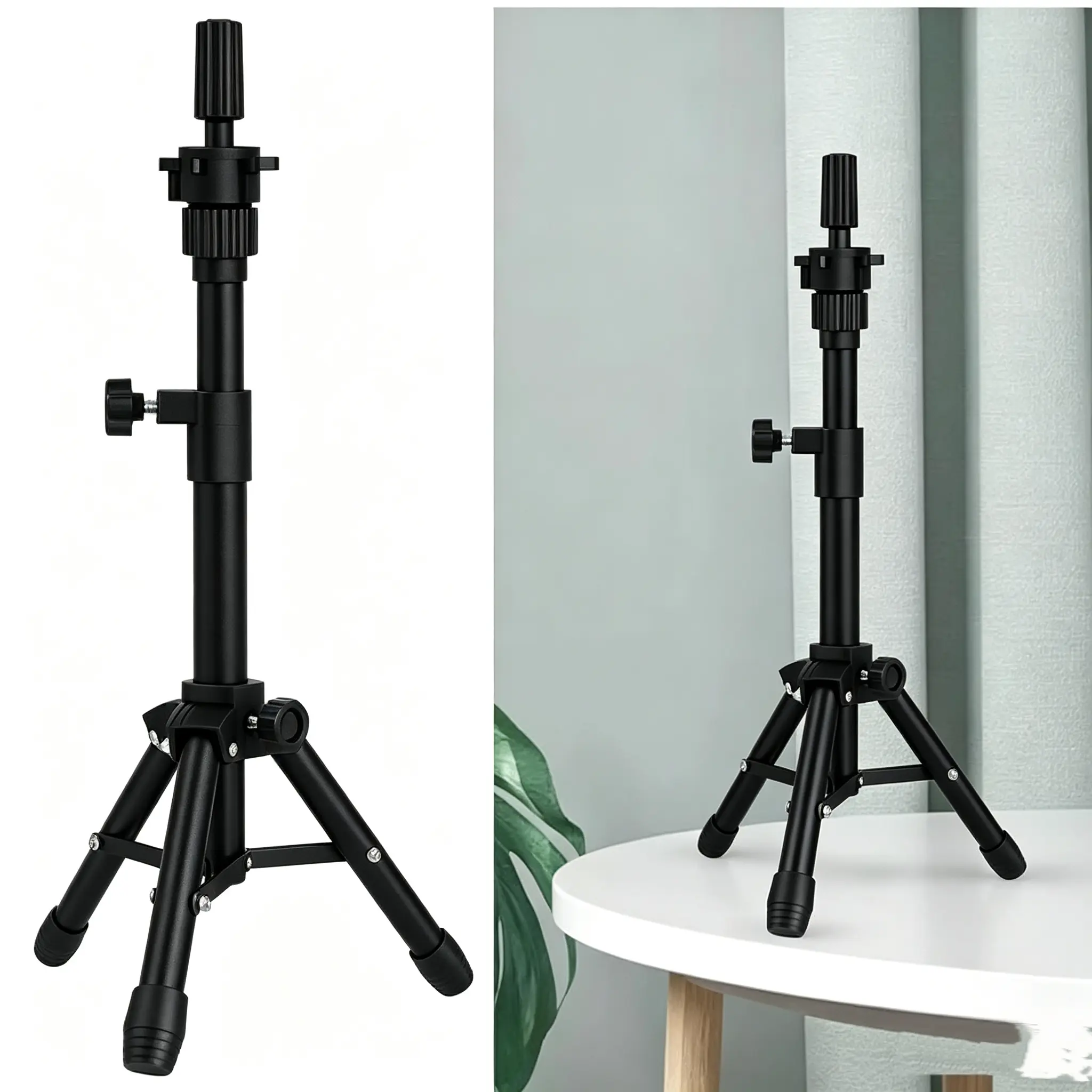 25 Inch Wig Stand Tripod, Adjustable Mannequin  Stand, Wig  Stand for  Heads And Canvas Block  (Mannequin  Not Included)