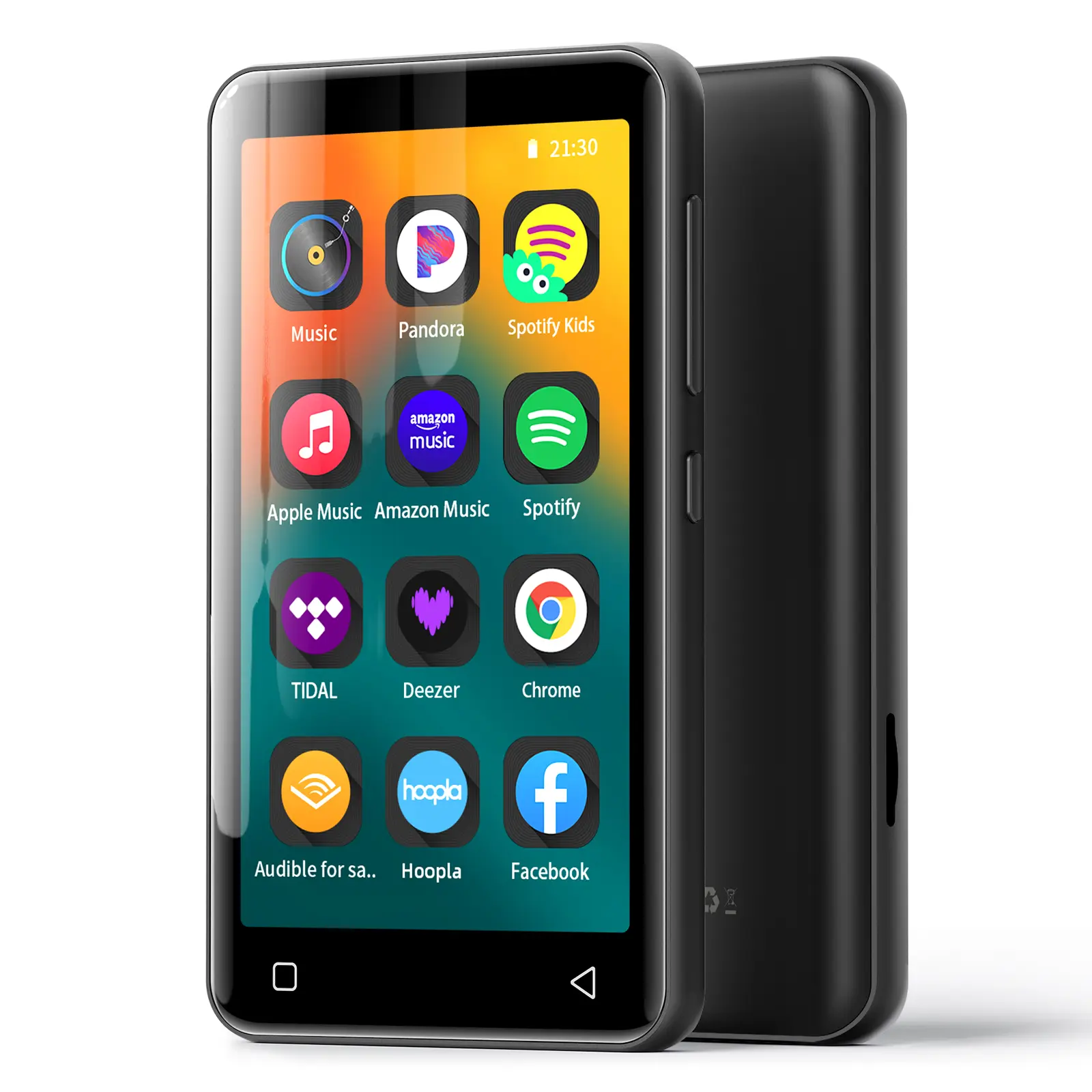 Innioasis G1 MP3 Player 80GB Bluetooth WiFi 4.0 Touch Screen Spotify Kids Pandora Audible Parental Controls Up to 1TB Storage Ideal for Kids Audio Mp4 Black Headphone