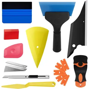 Window Tint Kit, 24pcs Professional & Easy-to-Use Window Tinting Tools for Car or Home - Includes Tint Squeegee, Felt Squeegee, and Cutting Knife for Window Film Installation