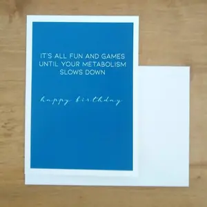 Metabolism Birthday Card