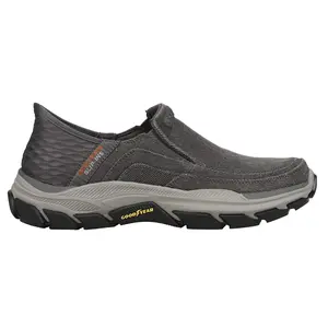 Skechers Mens Slip-Ins Relaxed Fit Respected Holmgren Slip On Casual Shoes - Grey