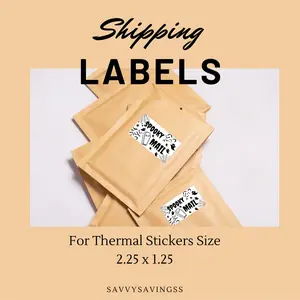Halloween Shipping Labels, small business shipping labels, Spooky Mail