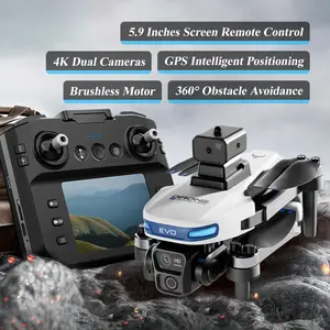 Foldable Aircraft&Drones,Wifi,GPS,Gesture Photography/Video Recording,Avoid Obstacles，Automatic Return Remote Control Quadcopter, Brushless Motor, Gesture Selfie, Height Hold Folding Camera Grey