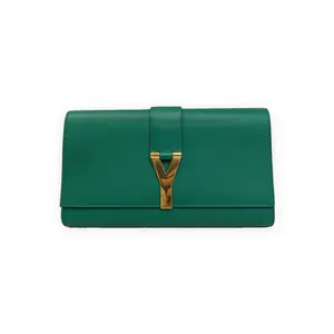 Pre-owned Yves Saint Laurent Smooth leather Shoulder Bags [Unidentified] Bag Green Very Good S014260326088