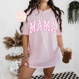 Pink bows mama graphic T-shirt/sweatshirt
