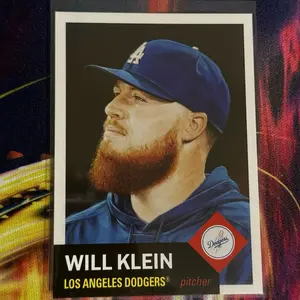 Topps #909 Will Klein 2026 Living Baseball Trading Card - Los Angeles Dodgers Pitcher