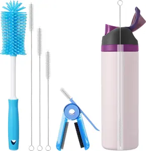 5-Piece Water Bottle Cleaning Brush Set – Straw Cleaner Kit for Tumblers, Cups, Lids & Narrow Bottles, Drinkware, Deep Cleaning Tools