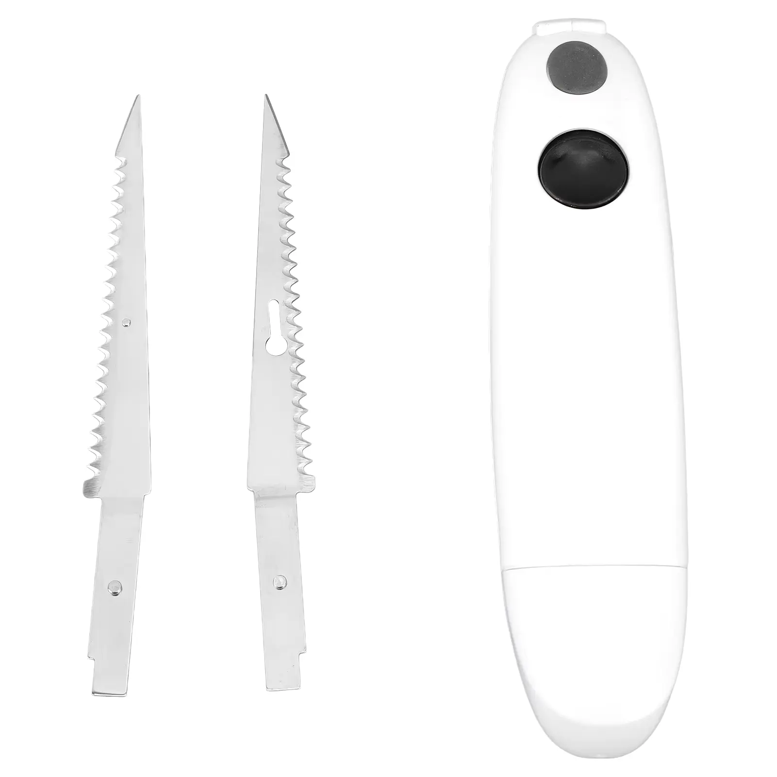 Cordless Electric Fillet Knife - Lightweight, Washable Stainless Steel Kitchen Carving Knife, Battery Powered for Easy Steak Preparation