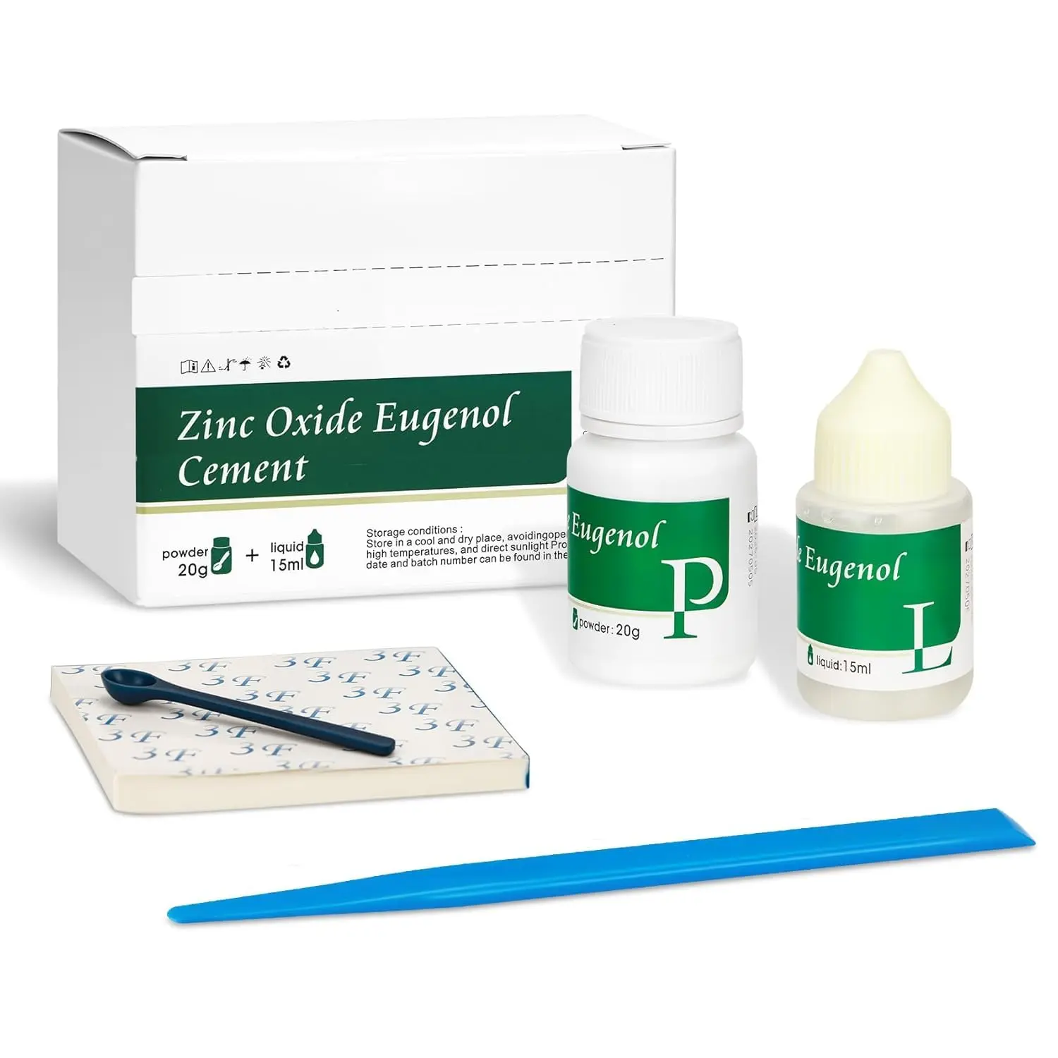Zinc Oxide Eugenol Cement Dental kit for Fixing Temporary Crowns and Bridges, Keeping Your Smile Intact, Temporary kit