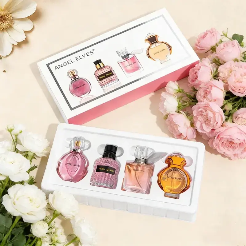 Women's 4-In-1 Multi-Pack Fruity Floral Vanilla Perfume Gift Set - 1.01 Oz Long-Lasting 24-Hour Cool Summer Fragrance, Affordable Gift For Mothers, Floral Scents, Perfumes, Fragrance Sets, Green Tea, Citrus, Youth, Fresh And Clean