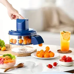 One-button operation fully automatic fruit and vegetable peeler, grape peeler, tomato peeler, garlic peeler, kitchen fruit and vegetable peeler, vegetable and fruit slicer, fast and easy multi-function food processor