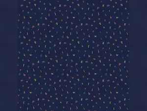 Playground & Park | Retro ABC - Navy by Belle & Boo for Michael Miller | DDC12231-NAVY
