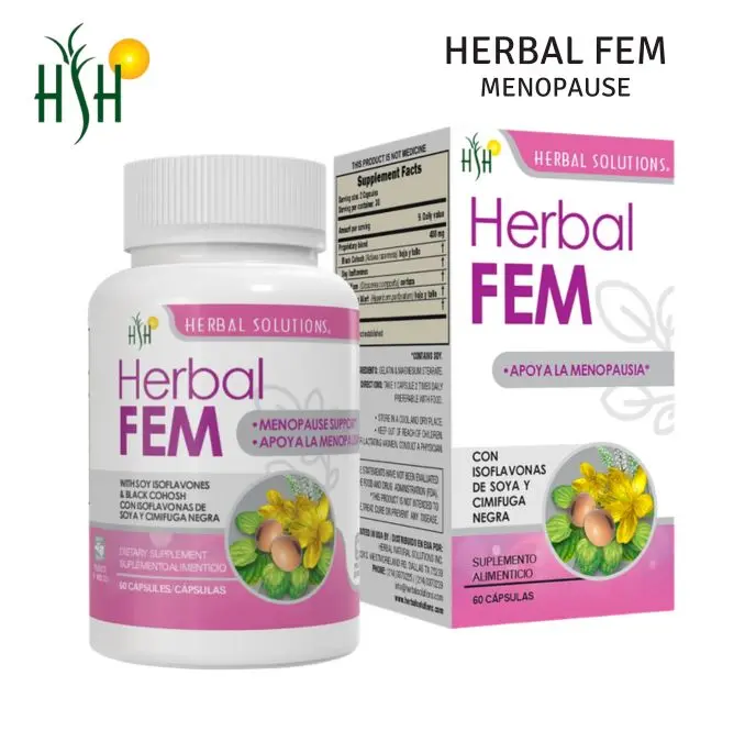 HERBAL SOLUTIONS Herbal FEM | Botanical Dietary Supplement | 60 Capsules