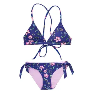 VIOLETTA | 2-Piece | Triangle Top + OneTie Bottoms | Girls Size 10-14