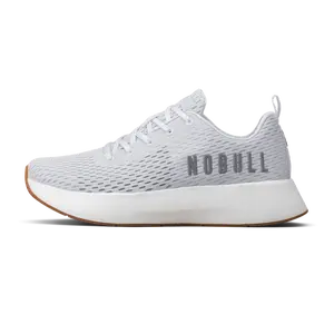 NOBULL Men's Journey Shoe in White - Breathable Running Shoe, Comfortable Walking Sneaker, Cushioned Runner