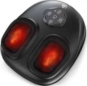 FSA HSA Eligible Foot Massager with Heat, Upgraded Shiatsu Feet Massager for Plantar Fasciitis, Neuropathy, Kneading & Compression, Feet Warmer for Foot Care