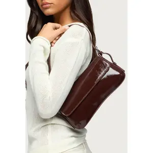 Red Carpet Faux Patent Leather Bag