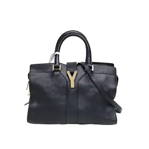 Pre-owned Yves Saint Laurent SAINT LAURENT Y Hardware CABAS Small 30