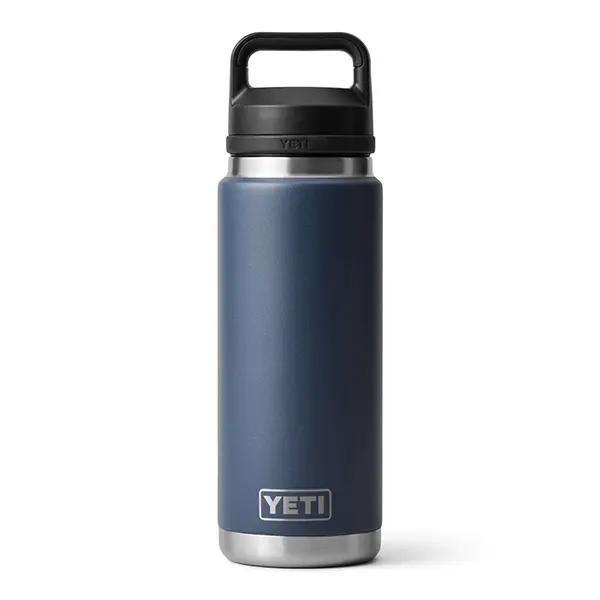 Stay hydrated in rugged style with the YETI Rambler 26 oz Navy Bottle with Chug Cap, now available at Ace Hardware!