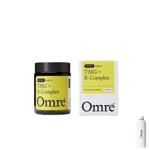 Omre TMG + B-Complex Dietary Vitamin Supplement - Brain Boost Daily Supplement - Supports Healthy Methylation, Cellular Function, Metabolism - 60 Capsules, Brain Boost Supplement