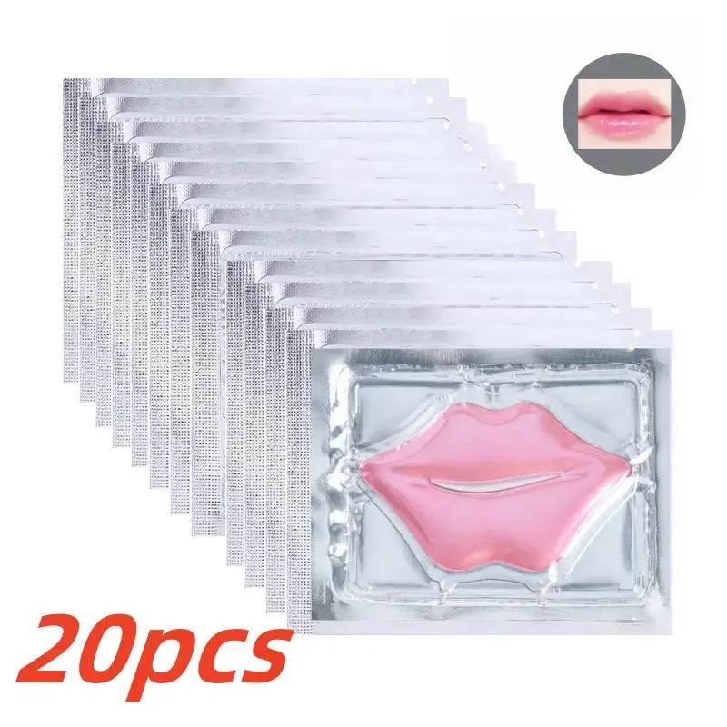 Collagen Crystal Lip Mask, 20pcs/set Moisturizing & Hydrating Lip Care Mask, Lip Treatment, Lip Care Product for Women, Perfect Gift Set, Moisturizer