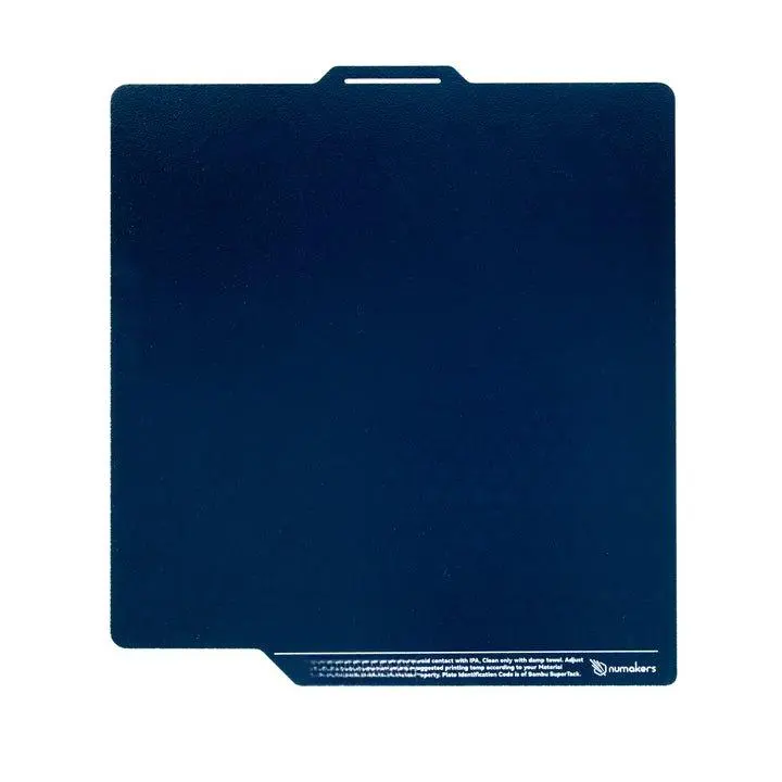 Numakers IceGrip Rectangle Stainless Matte Steel Build Plates - Cold-Grip Coating, Cold Resistant, Energy Efficient, No Overheating Needed, Strong First Layer Adhesion, Long-Lasting, PLA/PETG Compatible, Universal Magnetic Bed Fit for Decor Printing, Reus