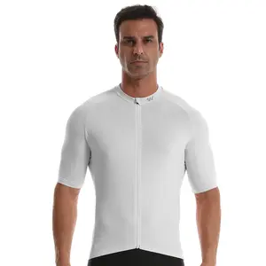 Wulibike Men's Cycling Jersey Short Sleeve Road Bike Jerseys Half Zipper with 4 Pockets Breathable Quick Dry Sun Protection Reflective Strips Athletic Techwear Sports Top