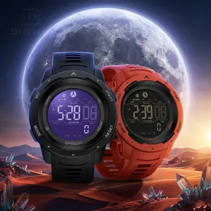 Men's Digital Watch Waterproof Pedometer Watches Sport Watch Step Counter Calorie Military Watch with Stopwatch Alarm LED Backlight Countdown
