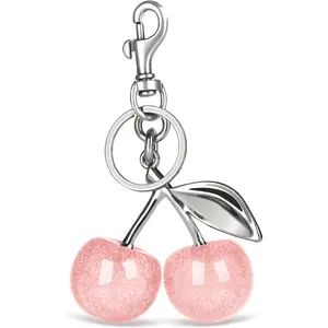 Cherry Bag Charms Adorable Cherry Accessories Sparkling Handbag Charms for Women