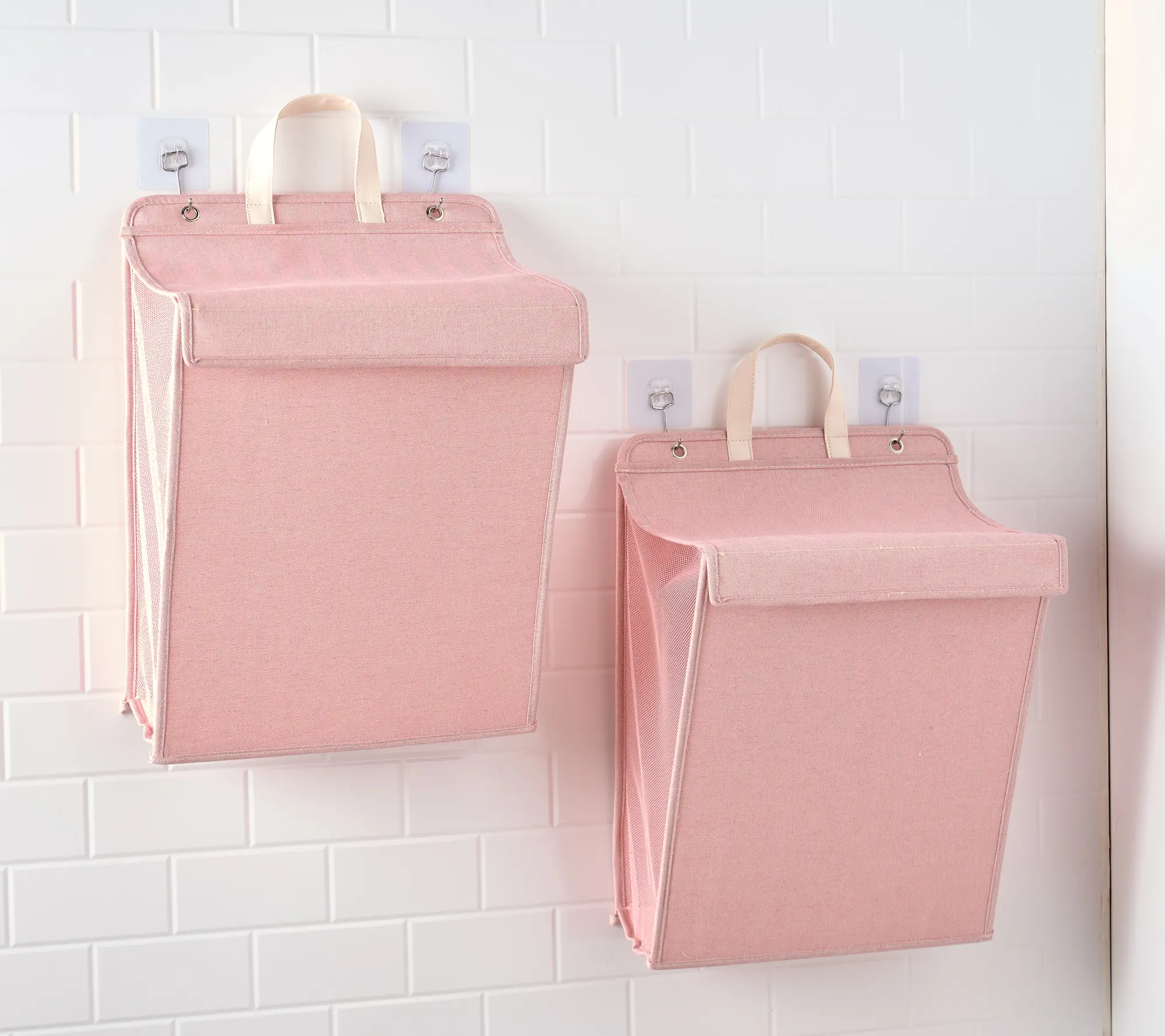 Henning Lee Set of 2 Foldable Hanging Hamper Henning Lee Set of 2 Foldable Hanging Hamper