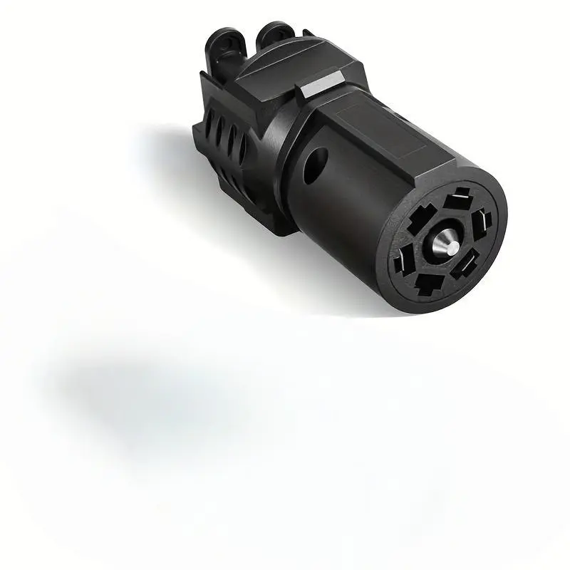 7 Pin Trailer Light Plug Adapter Socket Converter, Socket Adapters, 2 in 1 Design Trailer Light Plug Adapter, Converts 7P to 4P5P Plug Interface, Suitable for US RV Trailer
