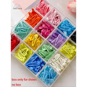 Random Color Mini Snap Clips, 40 Pcs Cute Hair Clips, Fashion Hair Accessories for Women & Girls, Simple Hair Accessories for Daily Wear, Super Cute Clips