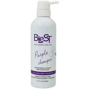 Blest Purple Shampoo With Collagen And Castor Oil - Wholesale 6 Units (HPS-01)