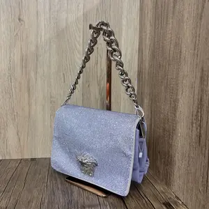 Pre-owned VERSACE Suede Shoulder Bags 7.8'' R2269 Shoulder Bag C18377342238 0314 T1 Chloe