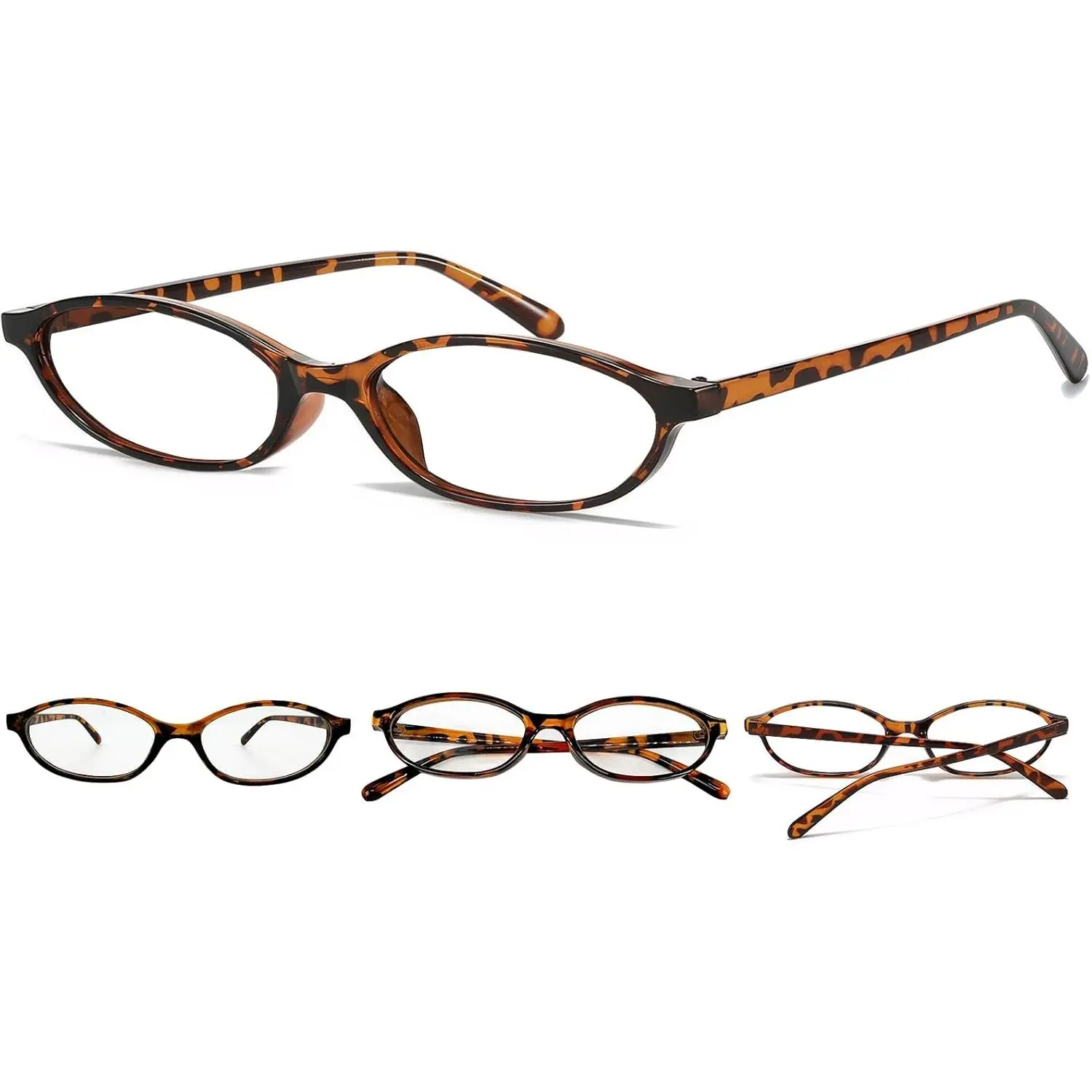 Retro Small Oval Glasses for Women Men 90s Small  Blue Light Eyeglasses  Y2K  Glasses