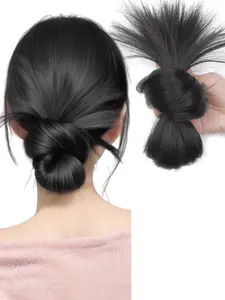 7inch elegant women's low ponytails and half-up bun decorations Natural Fake Ponytail. Fluffy styles can adorn hairstyles. Including messy buns and claw-clip topknots, easy to wear. cosplay, dramas, daily use, parties, dates, photoshoots, weddings