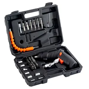 Multifunctional Electric Screwdriver Drill Set Small Rechargeable Lithium-Ion Cordless Power Tool Complete Household