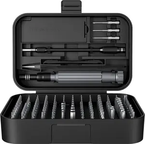 Precision  Set,  150 in 1 Electronics Tool Kit with 120 Bits   Set & 30-bit Tool Set Handy Repair Tool for Computer Phone Watch Camera Laptop, Black