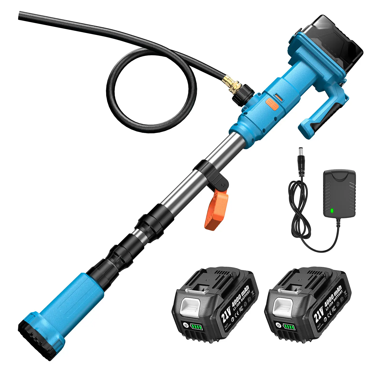 SEESII Cordless Stick Water Transfer Pump, with 2*4000mAh 21V Battery & Charger, 720GPH, 32FT Head, Handheld Portable Utility Sump Pump Kit with 3/4" Outlet for Pool/Garden/Pond/RV/Boat Draining#dieseltransferpump #kerosenetransfer#waterpump fathersdaygif