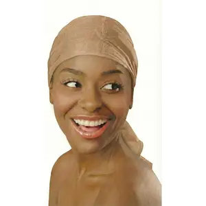 DONNA Silk Satin Hair Wrap for Face Wash and Makeup Women's Brown Headband