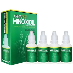 Crecepelo 5% Minoxidil Extra Strength Unisex Hair Regrowth Formula Liquid, Scalp Treatment Serum for Hair Growth