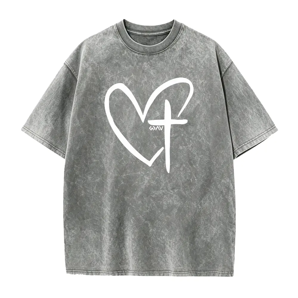 Religious Shirt, Jesus Shirt, Faith Shirt, Heart Cross Shirt, God is Greater than The Highs and Lows T-Shirt, Blessed Shirt, Cross T-shirt