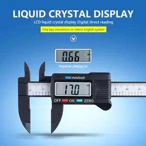 100mm Electronic Digital Calipers, Measuring Instrument, Micrometers Hardware Measuring Tools for Inside And Outside Diameters, Precision Measurements, with Inch/mm Conversion, Auto-off Featured Micron Scale