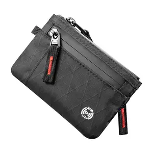 RFID Minimal Wallet for Men Anti-Theft Multifunctional Card Holder X-Pac Travel Wallet with Lanyard