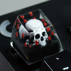3D Candle Skull Design Keycap, Cherry MX Keycap, Gaming Keyboard Keycap, Mechanical Keyboard Keycap Gift for Son Dad Boyfriend, Keyboard & Trackpad Covers