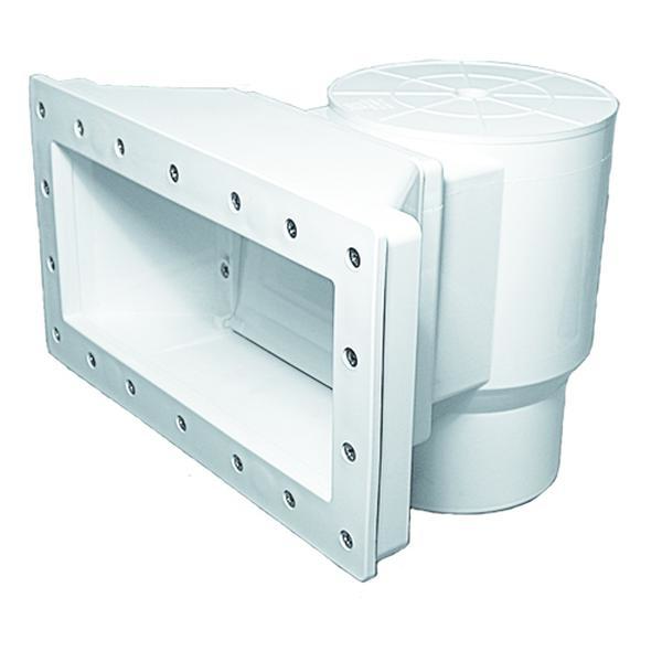 212 MAIN Waterway 560-C3C60L Wide Mouth Aboveground Pool Skimmer, Durable 1-Piece ABS Plastic, Short Throat, Deep Body Design, Top/Front Accessible Basket, 1 1/2 in. FPT, 14.5 x 13 x 12 in, 7.0 lbs, Skim Debris, Basket Accessible, Durable One-Piece