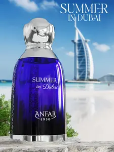 Oud al Anfar Summer in Dubai Eau De Parfum for Unisex - 3.4 Fl Oz Arabian Fragrance Aromatic Woody Fragrance