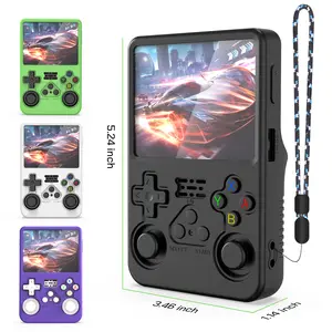 Compatible with R36S Handheld Game Console: Silicone Protective Case for Open-Source Arcade R36XX, Home Gaming Device