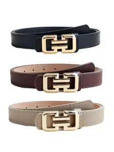 New Trendy Fashion Solid Color Belt for Women, Ladies Belt for Jeans and Chaps
