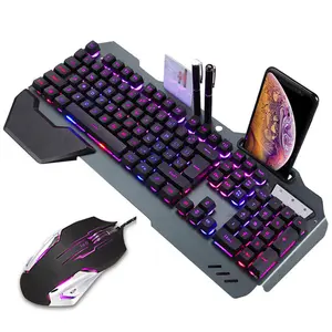 QZUKOY Mechanical - Feel Wired Keyboard and Mouse Set, RGB Backlit, Ideal for PC Gamers and Office Use! QZUKOY Mechanical - Feel Wired Keyboard and Mouse Set, RGB Backlit, Ideal for PC Gamers and Office Use!
